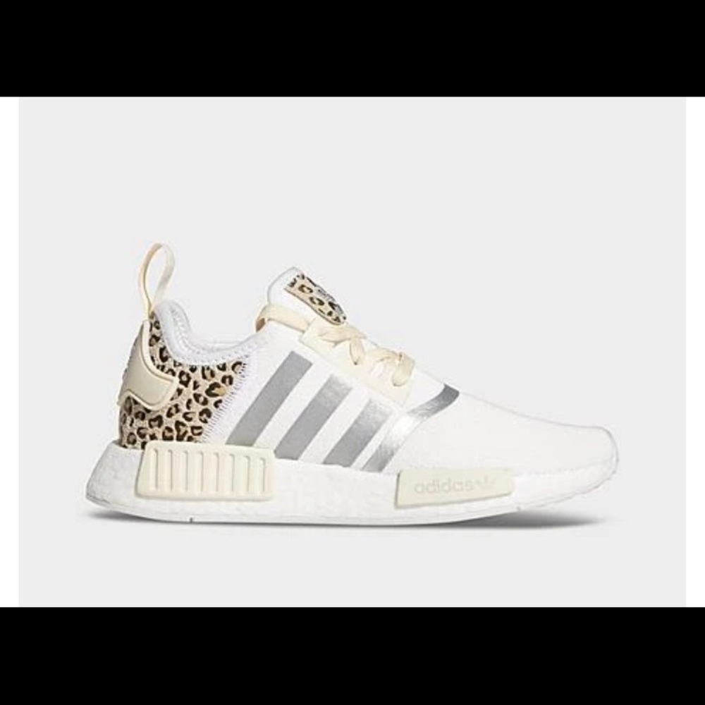 Adidas Women’s nmd r1 white animal print 7.5